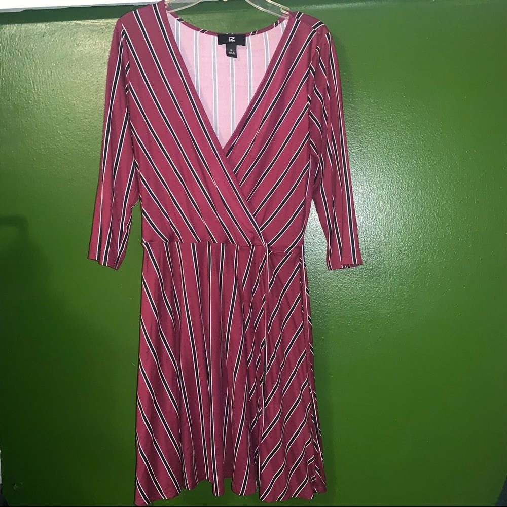 Purple striped dress